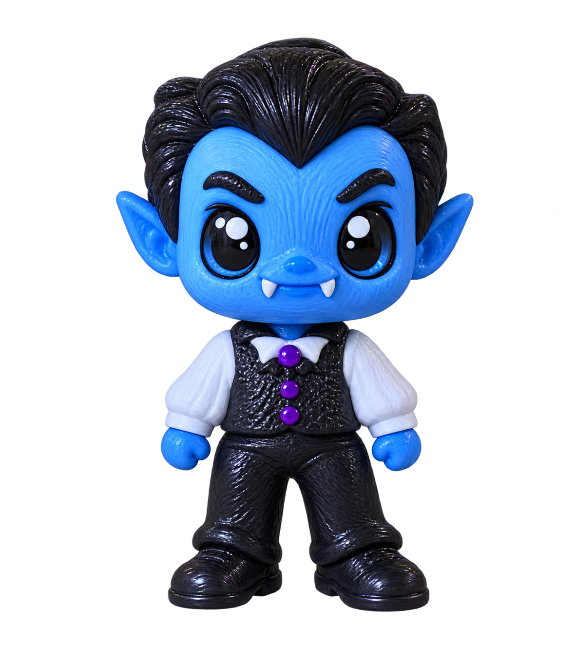 Dracula — NAMII Dracula Halloween, fidget toy 3D stampato a forma di vampiro cute.
