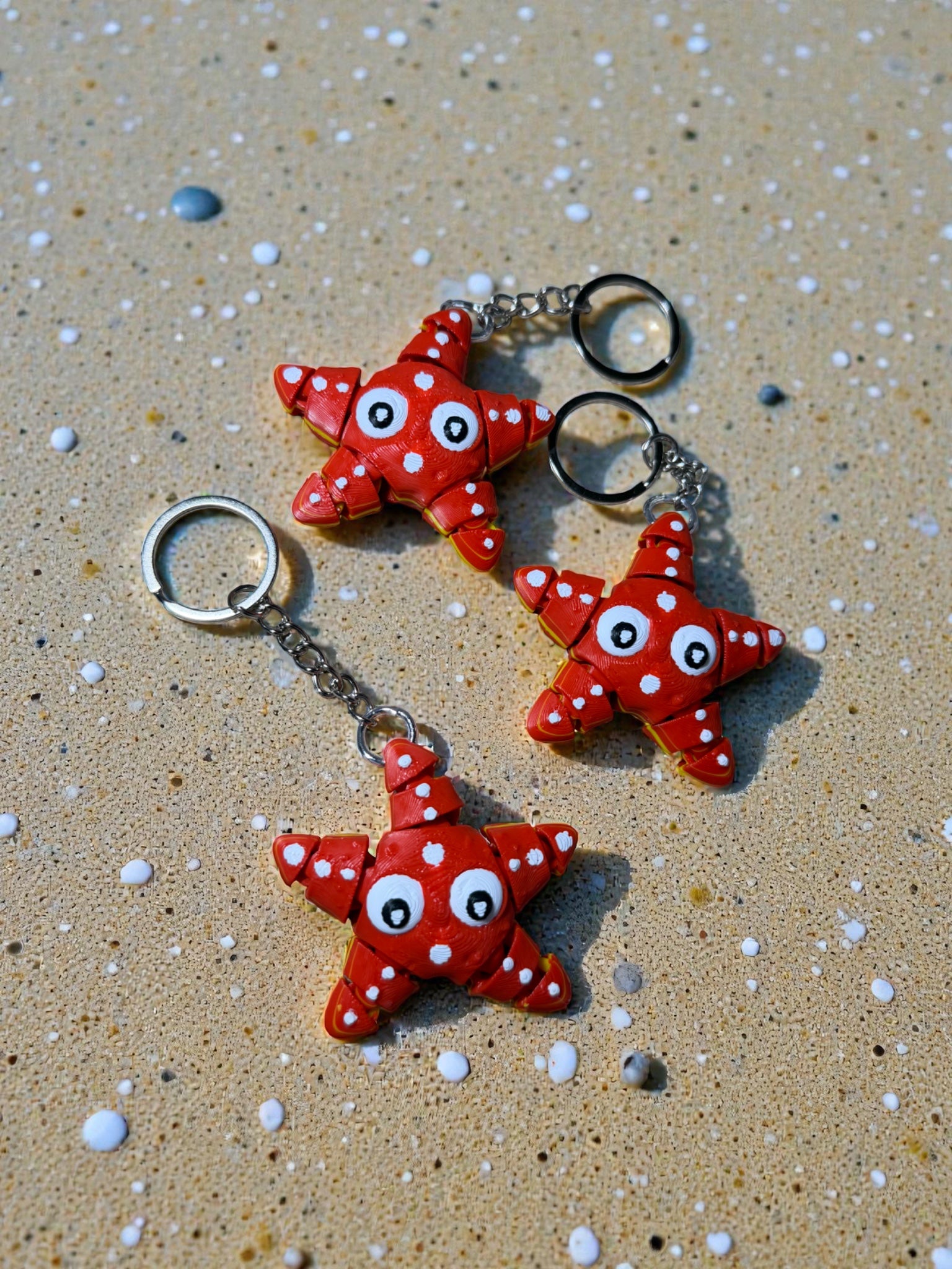 Angyape Simpatico portachiavi a forma di conchiglia da spiaggia, ciondoli per borse, accessori a forma di stella marina, regali estivi per le donne, D: oro, Large Angyape Simpatico portachiavi a forma di conchiglia da spiaggia, ciondoli per borse, accessori a forma di stella marina, regali estivi per le donne, D: oro, Large