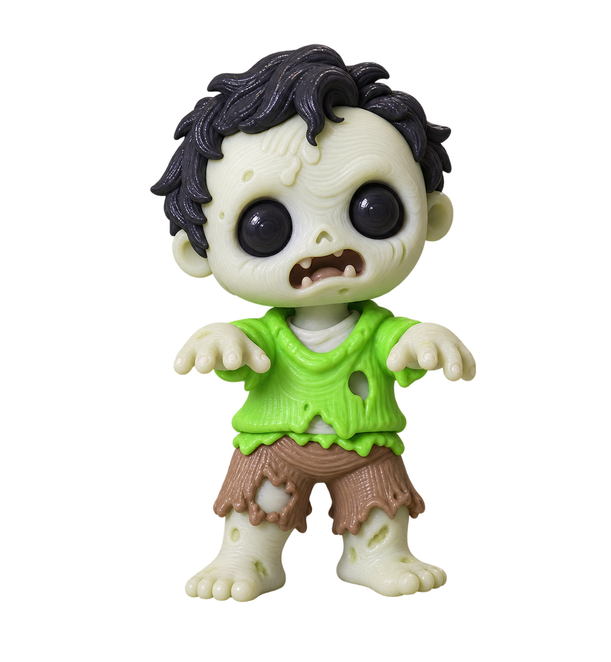Zombie — NAMII Zombie Halloween, fidget toy 3D stampato a forma di zombie cute.